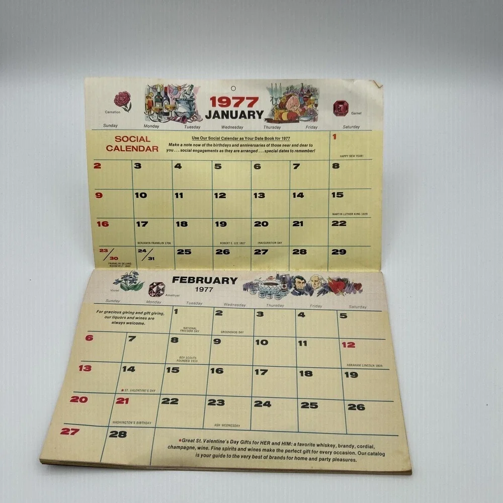Liquor Mart Inc Guide Book OS 1977 Social Calendar Entertaining‎ Mixology
